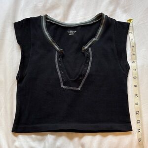 Urban Outfitters Black Ribbed Tank Top